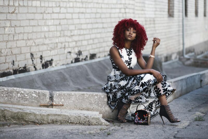 girl with red natural hair