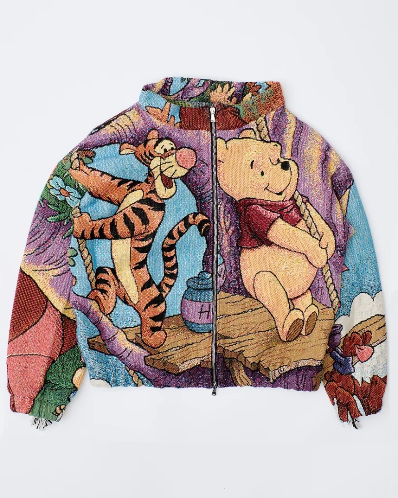 fashion designer nigel xavier winnie the pooh jacket